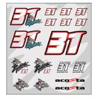 Pedro Acosta stickers the shark set 2453203, Motoren, Accessoires | Stickers