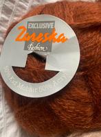 Mohair Kid garen/wol. Tien bollen: mahonie, crème en wit, Ophalen of Verzenden, Nieuw, Breien of Haken, Wol of Garen