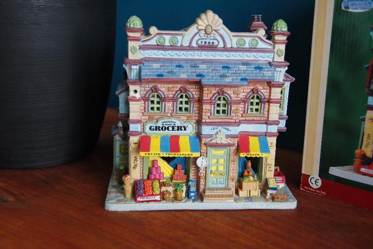 Lemax kersthuisje. Anderson Family Grocery Store, Diversen, Kerst, Gebruikt, Ophalen of Verzenden