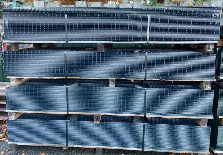 10 meter dubbelstaafmat 140cm zware kwaliteit grijs B-keus, Tuin en Terras, Tuinhekken en Hekwerk, Nieuw, Dubbelstaafmat hekwerk