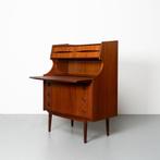 Vintage Deense Secretaire in Teak, Huis en Inrichting, Kasten | Secretaires, Ophalen, Gebruikt, Mid Century, Deens Design, Vintage, Scandinavisch