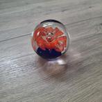 Paper presse glas met oranje en blauw, Ophalen of Verzenden