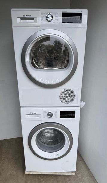 Bosch wasmachine + warmtepomp Droger zo goed als nieuw.  beschikbaar voor biedingen
