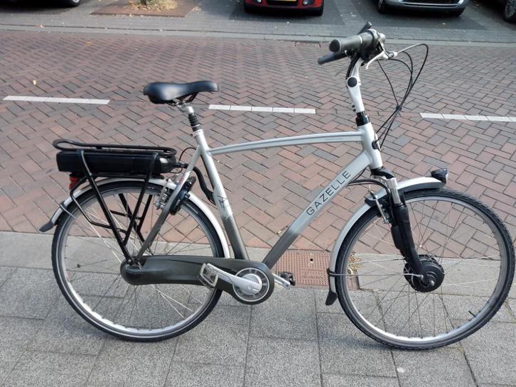 Gazelle Chamonix C7 h61 elektrische herenfiets, Fietsen en Brommers, Fietsen | Heren | Herenfietsen, Gebruikt, Gazelle, 61 tot 65 cm