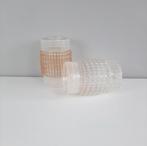 Jaren 60 glazen lampenkappen, Huis en Inrichting, Lampen | Lampenkappen, Gebruikt, Verzenden, NVT: Vintage item, NVT: Vintage item