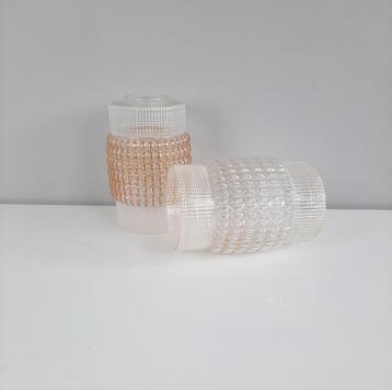 Jaren 60 glazen lampenkappen  beschikbaar voor biedingen