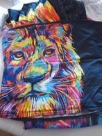 Dekbedovertrek 200x200 Leeuw - Bureau Artistique, Overige kleuren, Dekbedovertrek, Tweepersoons, Ophalen of Verzenden