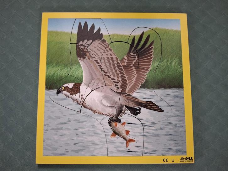Rolf Vogel Puzzel - Houten Legpuzzel, Nieuw, Kinderen en Baby's, Speelgoed | Kinderpuzzels, Zo goed als nieuw, 2 tot 4 jaar, 10 tot 50 stukjes