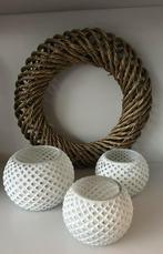 Sfeervolle windlichtenset, Huis en Inrichting, Ophalen of Verzenden, Zo goed als nieuw, Minder dan 25 cm