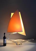 Unieke XXL Vintage Murano designlamp - Glazen Zeiljacht 1960, Ophalen, Gebruikt, Vintage, Design, Murano, Maritiem, Glaskunst, sixties