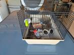 Hamster kooi, Dieren en Toebehoren, Vogels | Hokken en Kooien, Ophalen, Zo goed als nieuw, Metaal, Vogelkooi
