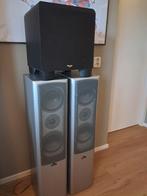 Stereoset: 2 Magnat speakers; Klipsch sub; Onkyo versterker, Gebruikt, Losse componenten, Speakers, Ophalen