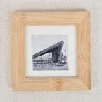 Ets Station Rotterdam Centraal 10x10 cm inclusief lijst, Antiek en Kunst, Kunst | Etsen en Gravures, Ophalen of Verzenden