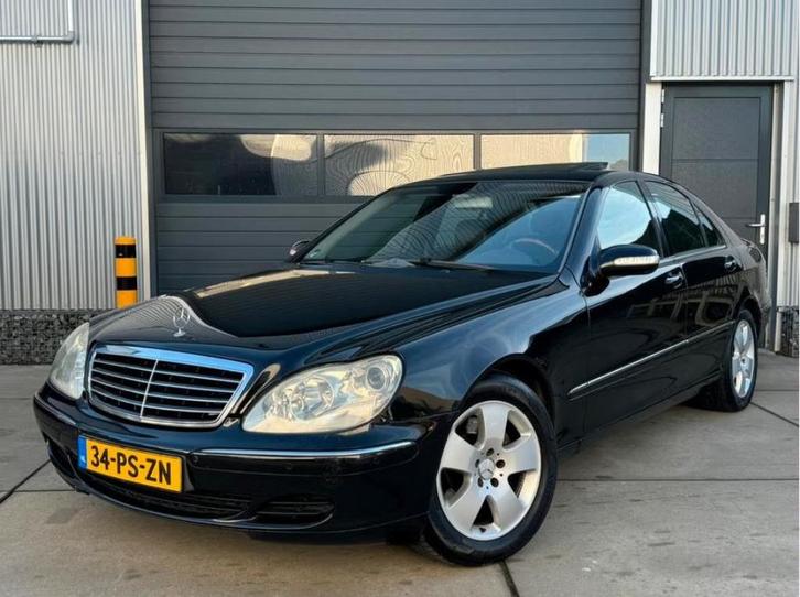 Mercedes S-klasse S500 Aut. BJ 2005 Smetteloos Mooie Benz., Auto's, Mercedes-Benz, Bedrijf, Benzine, Sedan, Automaat, Zwart, Zwart