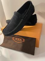 Tods Navy Blue Suede Gommino Loafers Size 41,5 New, Blauw, Nieuw, Ophalen of Verzenden, Espadrilles of Moccasins