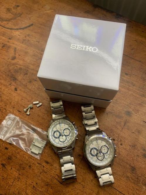 Seiko 8t63 2x, Sieraden, Tassen en Uiterlijk, Horloges | Heren, Gebruikt, Seiko, Staal, Staal, Ophalen of Verzenden