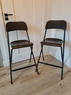 2 IKEA Klapstoelen Zwart, Huis en Inrichting, Stoelen, Ophalen