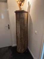 Ronde wandkast in grof hout, Ophalen, Minder dan 150 cm, 150 tot 200 cm, 25 tot 50 cm