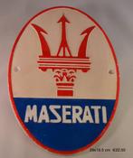Maserati logo gietijzeren wandbord garagebord, Ophalen of Verzenden, Nieuw