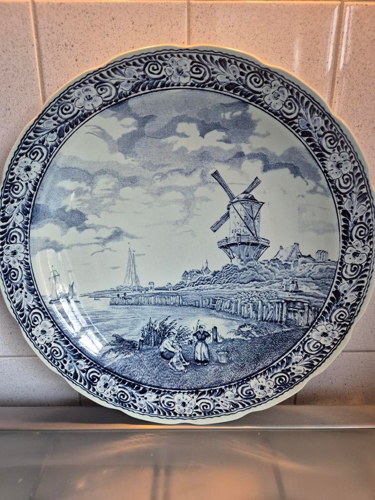 Delftsblauw Wandbord, Ophalen of Verzenden