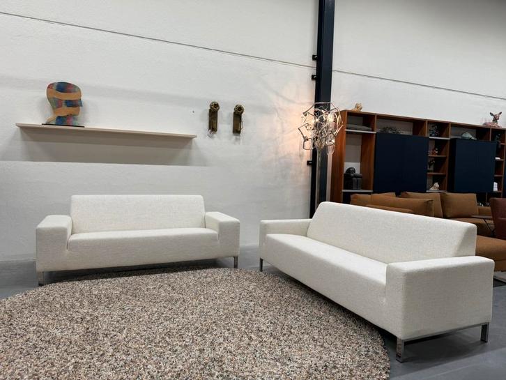 Nieuw Gelderland 6515 3 zits & 6511 Bank 2,5 zits Moss stof, Huis en Inrichting, Banken | Bankstellen, Nieuw, Rechte bank, Driepersoons