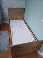 Peuter/Kleuterbed 160x70 cm + Matras, Lattenbodem, Ophalen, Gebruikt, Bruin, 190 cm of minder