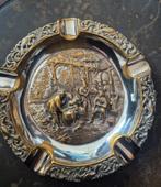 Antieke asbak met tafereel, Ophalen of Verzenden