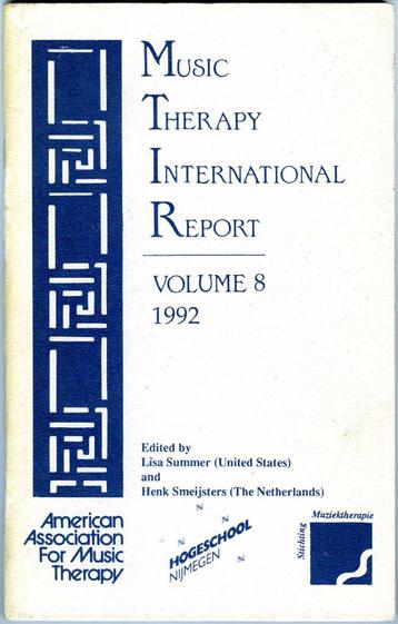 Music Therapy International Report volume 8 1992 beschikbaar voor biedingen