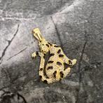 14 karaats gouden panter hanger kettinghanger, Ophalen of Verzenden, Zo goed als nieuw, Goud, Kruis of Symbool