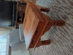 Salontafel massief hout, Huis en Inrichting, Tafels | Salontafels, Ophalen, Gebruikt, 50 tot 100 cm, Vierkant