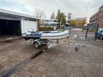 Rubber boot met motor en treiler, Watersport en Boten, Zo goed als nieuw, Benzine, Minder dan 70 pk, Ophalen
