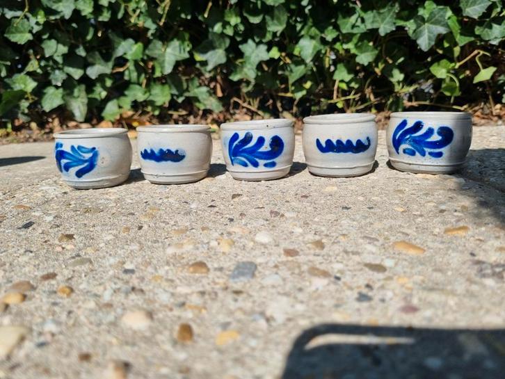5 Keulse Potjes - Handbeschilderd, Antiek en Kunst, Antiek | Keramiek en Aardewerk, Ophalen of Verzenden