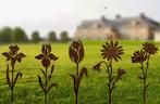 Roestkleurige metalen tuinstekers. Bloemen, Ophalen of Verzenden, Nieuw