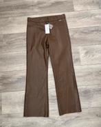Nieuwe leerlook broek Ambika maat M, Maat 38/40 (M), Bruin, Nieuw, Ophalen of Verzenden