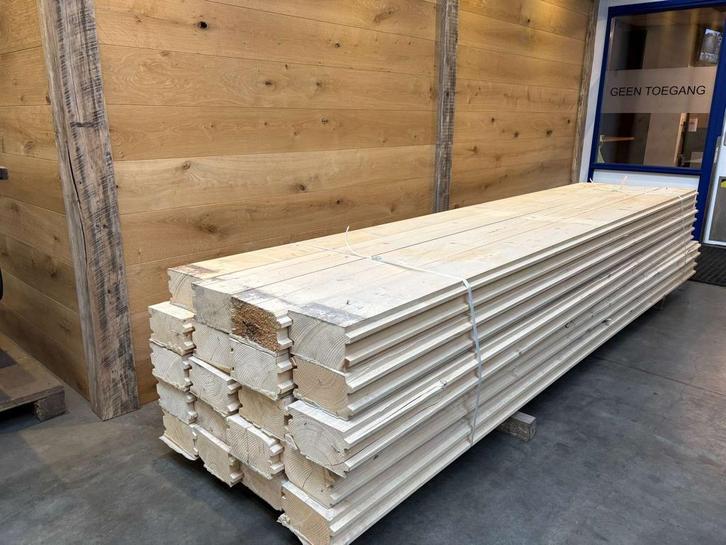 Damwand Vurenhout Gebruikt  Extra Dik 12x20   FSC Recycle, Doe-het-zelf en Verbouw, Hout en Planken, Gebruikt