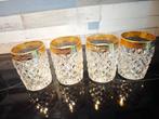 Whisky glazen of shot glazen vintage gouden rand, Verzamelen, Glas en Borrelglaasjes, Ophalen of Verzenden, Zo goed als nieuw