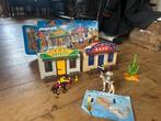 Complete set playmobil meeneem westernstad 4398 sheriff bank, Ophalen of Verzenden, Zo goed als nieuw, Complete set