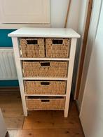 Witte ladekast, Huis en Inrichting, Kasten | Ladekasten, Ophalen, Minder dan 50 cm, Gebruikt, 3 of 4 laden