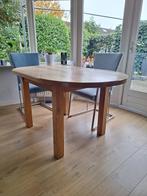 Massief Eiken  eettafel, Huis en Inrichting, Tafels | Eettafels, Ophalen, Gebruikt, 100 tot 150 cm, Eikenhout
