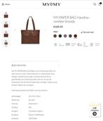 MYoMY Paperbag Handtas, bruin, Ophalen of Verzenden, Nieuw, Bruin, Handtas