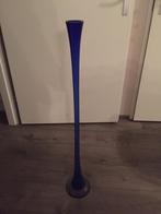 Vaas (oranje en blauw), Ophalen, Blauw, 75 cm of meer, Glas