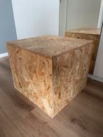 Sokkel - kubus - tafel, Huis en Inrichting, Minder dan 100 cm, Gebruikt, 50 tot 75 cm, Overige houtsoorten