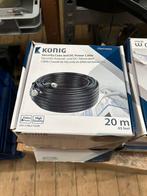Koning security  coax and DC power cable, Ophalen of Verzenden, Nieuw, Coaxiale kabel