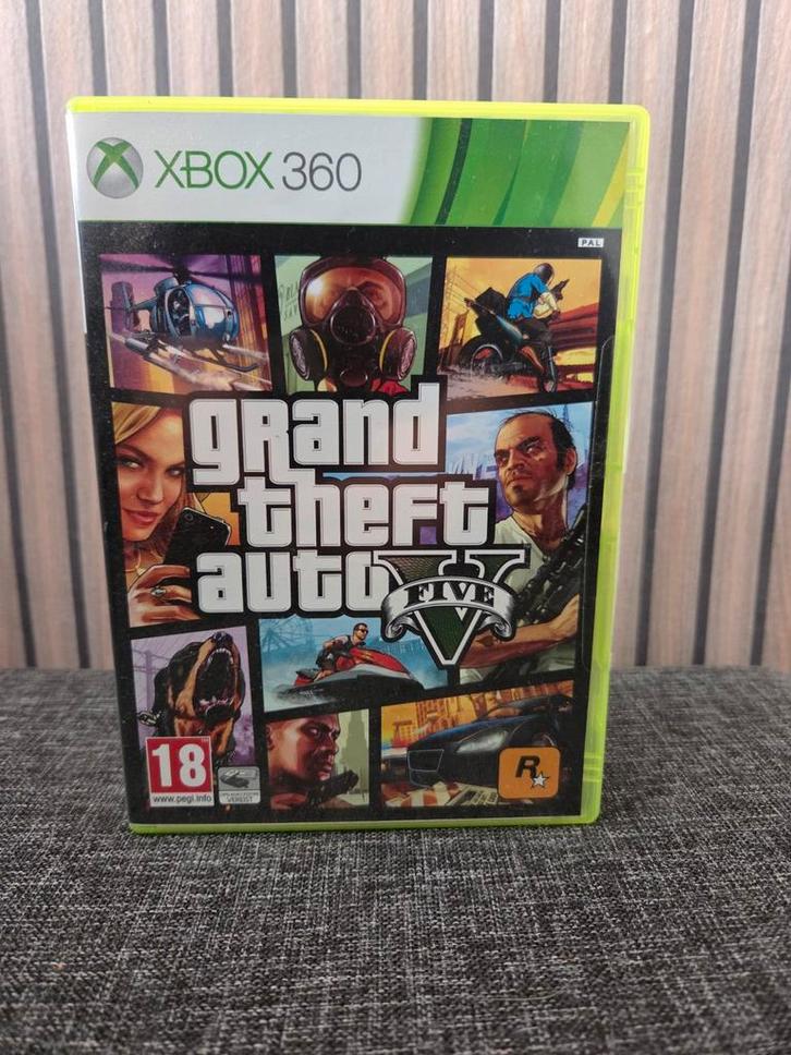 Grand Theft Auto V - Xbox 360, Spelcomputers en Games, Games | Xbox 360, Gebruikt, Avontuur en Actie, 1 speler, Vanaf 18 jaar