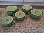 Vintage Emaille Pannenset - Compleet!, Huis en Inrichting, Keuken | Potten en Pannen, Ophalen, Gebruikt, Overige materialen, Pannenset