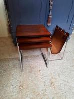 Vintage miniset Brabantia lectuurbak tafeltjes bijzettafel, Antiek en Kunst, Antiek | Meubels | Stoelen en Banken, Ophalen