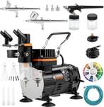 Airbrush - Compressor - Airbrush Set Met Compressor - Airbru, Hobby en Vrije tijd, -, Verzenden, -, Nieuw