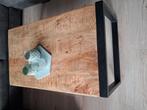 Salontafel mangohout industrieel, Ophalen, 100 tot 150 cm, 50 tot 100 cm, Zo goed als nieuw