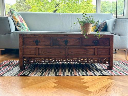 Antique Chinees ladenkasje/salon tafeltje televisie tafelt, Antiek en Kunst, Antiek | Meubels | Kasten, Ophalen