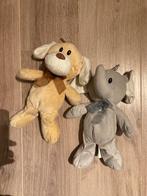 Knuffel olifant en beer/hond uit dezelfde serie zgan, Kinderen en Baby's, Speelgoed | Knuffels en Pluche, Ophalen of Verzenden